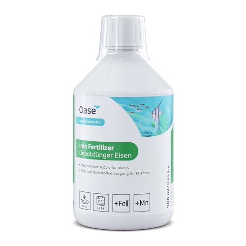 Oase Depotdünger Eisen 500 ml - für gesunden, kräftigen Pflanzenwuchs im Aquarium, hochwertiger Eisen(II)-Komplexdünger von Oase