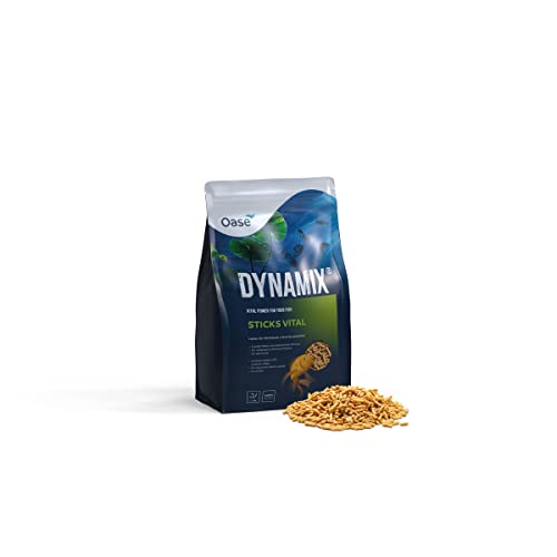 OASE Dynamix Sticks Vital 4 L, Fischfutter, Teichfischfutter, Alleinfutter, reichhaltige Teichsticks mit Vitaminen und Mineralstoffen, gleichmäßiges Wachstum, schillernde Farben von Oase