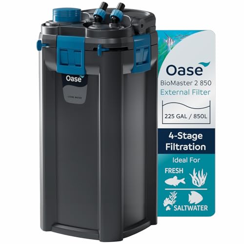 OASE BioMaster 2 850 Kanister Filter für Aquarien - Externer Aquarienfilter mit EasyClean Vorfilter - Leise Leistung - Süß- & Salzwasser, bis zu 225 Gallonen OASE BioMaster 2 850 Kanister Filter für Aquarien - Externer Aquarienfilter mit EasyClean Vorfilter - Leise Leistung - Süß- & Salzwasser, bis zu 225 Gallonen von Oase