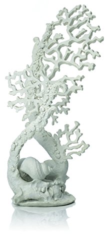 biOrb 46129 Fächerkorallen Ornament weiß - große Aquariumdeko für biOrb-Aquarien geeignet, naturnahes künstliches Korallen-Ornament aus hochwertigem Kunststoff für Süß- und Meerwasser von biOrb