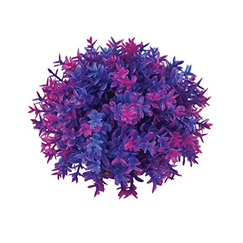 biOrb 46089 Blumenball lila - künstliche Wasserpflanze mit hohem Detailgrad zur schönen Aquariendekoration aus hochwertigem Kunststoff und für Süßwasser und Meerwasser geeignet von biOrb
