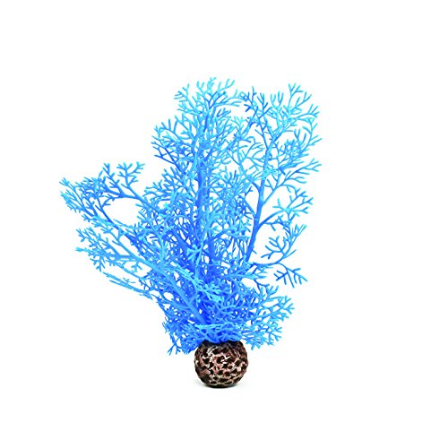biOrb 46091 Hornkoralle S blau - kleine, naturnahe Koralle aus Kunststoff | Aquariendekoration | leichte Reinigung | geeignet für Süßwasser und Meerwasser von biOrb