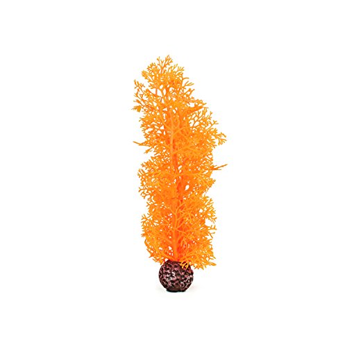 biOrb 46098 Hornkoralle M, orange - elegante, naturnahe Koralle aus Kunststoff | Aquariendekoration | leichte Reinigung | geeignet für Süßwasser und Meerwasser von biOrb
