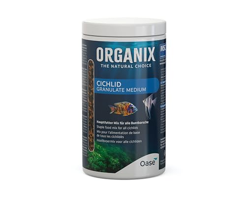OASE ORGANIX Cichlid Granulate M 1000 ml - Fischfutter für alle Barscharten ab 6 cm, Granulatfutter (3-7 mm) mit hohen Nährwerten OASE ORGANIX Cichlid Granulate M 1000 ml - Fischfutter für alle Barscharten ab 6 cm, Granulatfutter (3-7 mm) mit hohen Nährwerten von Oase