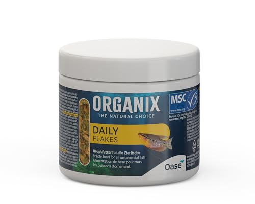 OASE ORGANIX Daily Flakes 175 ml - für die tägliche Fütterung im Gesellschaftsbecken, für farbenprächtige Aquarienfische, langsames Sinkverhalten OASE ORGANIX Daily Flakes 175 ml - für die tägliche Fütterung im Gesellschaftsbecken, für farbenprächtige Aquarienfische, langsames Sinkverhalten von Oase