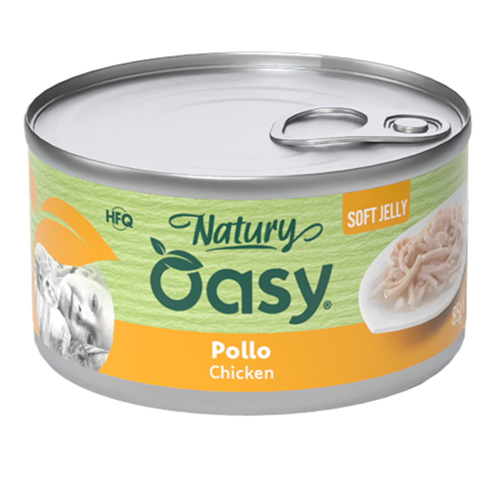 Oasy Natural 85 g - Sparpaket: Huhn (12 x 85 g) von Oasy Wet Cat Natural
