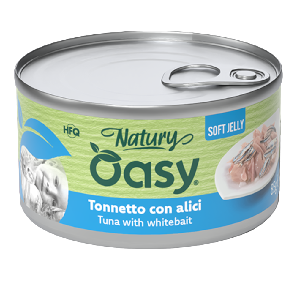 Oasy Natural 85 g - Sparpaket: Thunfisch mit Weißfisch (24 x 85 g) von Oasy Wet Cat Natural