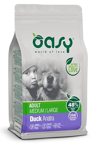 CROCCHETTE OASY ONE ANIMAL PROTEIN ADULT MEDIUMLARGE ANATRA. 2,5KG CROCCHETTE OASY ONE ANIMAL PROTEIN ADULT MEDIUMLARGE ANATRA. 2,5KG von Oasy