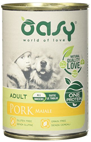OASY Ein Protein Nasser Hund Nass Schweinefleisch 400G Für Hunde von Oasy