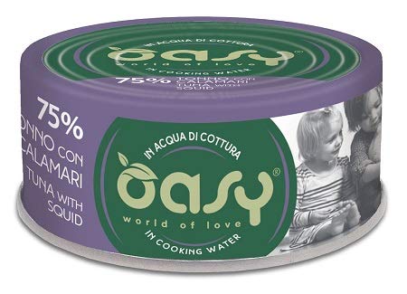 Oasy Cat More Love Thunfisch und Tintenfisch 24 Dosen x 70 g von Oasy