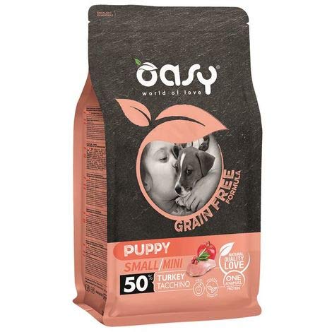 Oasy Dry Dog Grain Free Puppy Small/Mini Tacchino 800 g von Oasy
