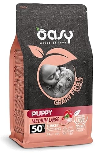 Oasy Grain Free Puppy Medium Large Truthahn 12 kg von Oasy