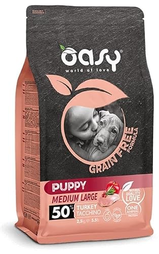 Oasy Grain Free Puppy Medium Large Truthahn 12 kg von Oasy