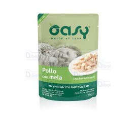 Oasy Natürliche Spezialitäten - Huhn mit Apfel - Feucht für Katzen im Beutel 70 g von Oasy