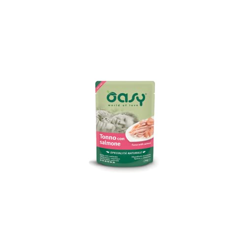 Oasy Specialità Natürliche Töne mit Salmone – Luftfeuchtigkeit für Katzen im Umschlag 70 g von Oasy
