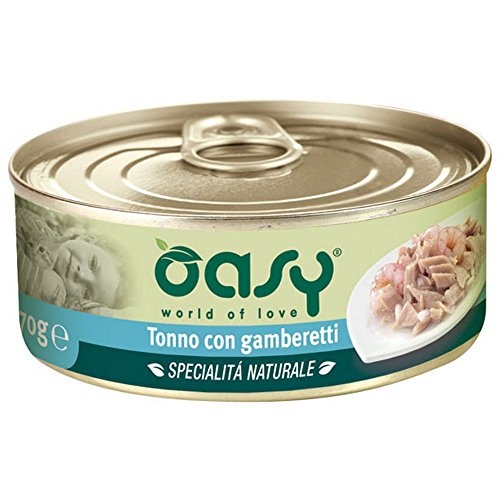 Oasy Wet Cat Thunfisch mit Garnelen Dose 70 g Oasy Wet Cat Thunfisch mit Garnelen Dose 70 g von Oasy