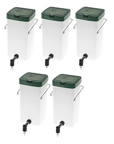 Oba 5 Kaninchentränke 1l, Nippel-Trinkflasche, Nagertränke 1I, Nippeltränke weiß von Oba