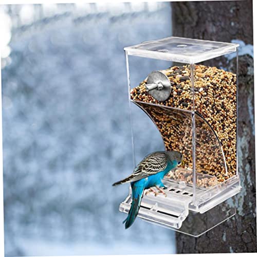Bird Feeder Transparent Automatic Food Container Käfige Verschüttung und spritzdicht Bird Feeder Transparent Automatic Food Container Käfige Verschüttung und spritzdicht von Obelunrp