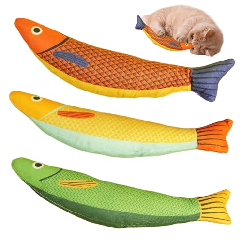 Fish Catnip Toys, 3pcs 8 -Zoll -Saure Fisch Katzenminister Crinkle Sound Toys, weiche interaktive Katzen -Kicker -Spielzeug, Fischkatze Spielzeug für Innenkatzen Kätzchen Langeweile Relief & Playtime Fish Catnip Toys, 3pcs 8 -Zoll -Saure Fisch Katzenminister Crinkle Sound Toys, weiche interaktive Katzen -Kicker -Spielzeug, Fischkatze Spielzeug für Innenkatzen Kätzchen Langeweile Relief & Playtime von Obelunrp