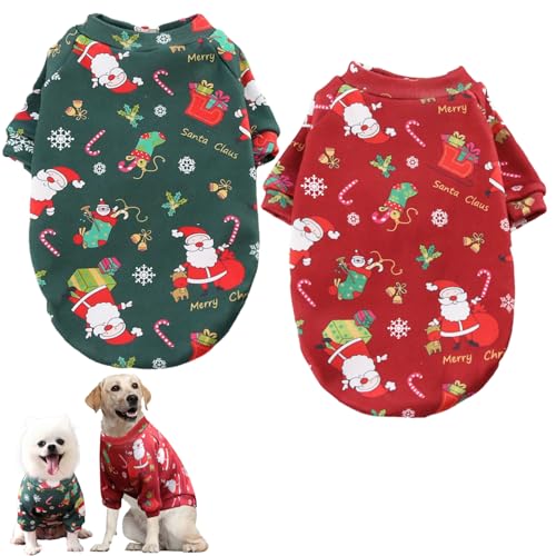 Hunde Weihnachts -Outfit 2PCS warmes Hund Weihnachtskostüm mit Plüsch Liner Winter Haustierkleidung für Weihnachten Medium große Haustierkostüme Ldog Kostüm Hunde Weihnachts -Outfit 2PCS warmes Hund Weihnachtskostüm mit Plüsch Liner Winter Haustierkleidung für Weihnachten Medium große Haustierkostüme Ldog Kostüm von Obelunrp