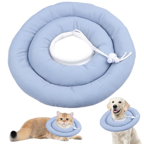 Obelunrp Katzenkragen, 12 Zoll einstellbare Katzenkragen weiche, runde Katzenwiederherstellungskragen, Anti-Bite-Kegel mit kleinem Hund, Schutzhändlar, Hundekegelkragen Obelunrp Katzenkragen, 12 Zoll einstellbare Katzenkragen weiche, runde Katzenwiederherstellungskragen, Anti-Bite-Kegel mit kleinem Hund, Schutzhändlar, Hundekegelkragen von Obelunrp
