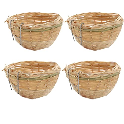 Obelunrp 4pcs handgewebtes Nest Cage House Huxing Breeding Cav Obelunrp 4pcs handgewebtes Nest Cage House Huxing Breeding Cav von Obelunrp
