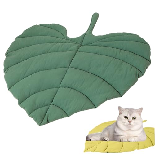 Obelunrp Blattkatze Bett, doppelseitige blattförmige Katzenbetten für Innenkatzen, weiche Katzenspielmatte, PP Baumwollfüllung Haustierwärmepolster, lustige Katzenbetten für Winterhundkatzen (Stil 3) Obelunrp Blattkatze Bett, doppelseitige blattförmige Katzenbetten für Innenkatzen, weiche Katzenspielmatte, PP Baumwollfüllung Haustierwärmepolster, lustige Katzenbetten für Winterhundkatzen (Stil 3) von Obelunrp