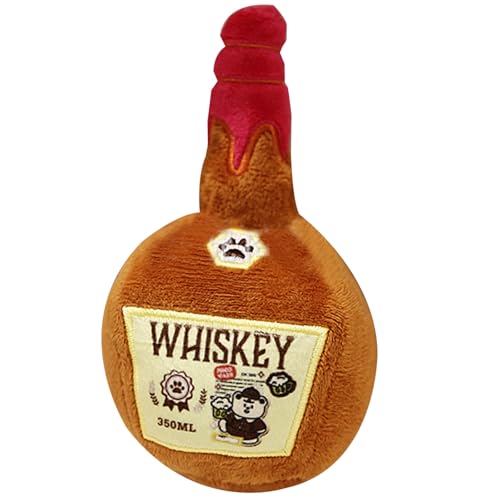 Obelunrp Whisky -Hundspielzeug, 6 -Zoll -Plüsch -Whisky -Hundesübung, lustiges Alkoholhundspielzeug, Hunde Interaktives Spielzeug, Hundekauspielzeug für kleine Hunde - Linderung Angst, Zahnen Obelunrp Whisky -Hundspielzeug, 6 -Zoll -Plüsch -Whisky -Hundesübung, lustiges Alkoholhundspielzeug, Hunde Interaktives Spielzeug, Hundekauspielzeug für kleine Hunde - Linderung Angst, Zahnen von Obelunrp