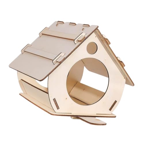 Holz Vogelhaus Kit - Bauen Sie es selbst Handwerk, unvollendete Birdhouse | Kreatives Vogelkäse -Kit kreatives Außenversammlung, Dekorationsmalerei Haus für Gartenhof Hinterhof Dekoration Holz Vogelhaus Kit - Bauen Sie es selbst Handwerk, unvollendete Birdhouse | Kreatives Vogelkäse -Kit kreatives Außenversammlung, Dekorationsmalerei Haus für Gartenhof Hinterhof Dekoration von Obesntln