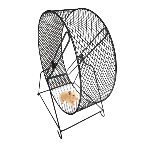 Leises Hamsterrad, Laufrad für Kleintiere – Rennmaus-Rad, Hamster-Spielzeug für Hamster, Rennmäuse, Mäuse, Käfigzubehör von Obesntln