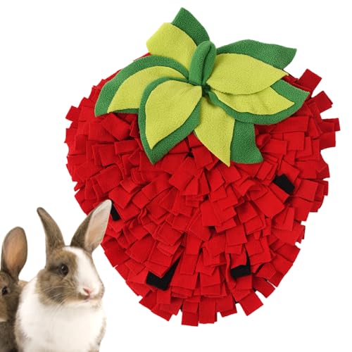 Obesntln Interaktiver Schnupfen -Power -Teppich - Strawberry -Shaped Game Mats | Waching -Spielzeug für die Nase, langsames Essensbereichen Teppich für Hunde, Welpen, Cha Obesntln Interaktiver Schnupfen -Power -Teppich - Strawberry -Shaped Game Mats | Waching -Spielzeug für die Nase, langsames Essensbereichen Teppich für Hunde, Welpen, Cha von Obesntln