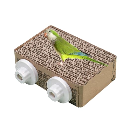 Obesntln Vogelsitzstangenständer, Vogelspielzeug aus Papier | Vogelspielzeug für Wellensittiche,Haustier-Vogelspielzeug, Holzständer, Brett, Lovebird-Spielzeug, Krallenschärfen für Mynahs, Stare Obesntln Vogelsitzstangenständer, Vogelspielzeug aus Papier | Vogelspielzeug für Wellensittiche,Haustier-Vogelspielzeug, Holzständer, Brett, Lovebird-Spielzeug, Krallenschärfen für Mynahs, Stare von Obesntln
