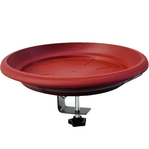Outdoor -Deck -Vogelhäuschen - BALKONY RAIL FEEDER, Gartenporchbecken | Dekorative Gartenzaun Fütterungsstation, langlebige Hummingbird -Schüssel mit schnellem Halterungssystem für Apartment Wall Terr von Obesntln