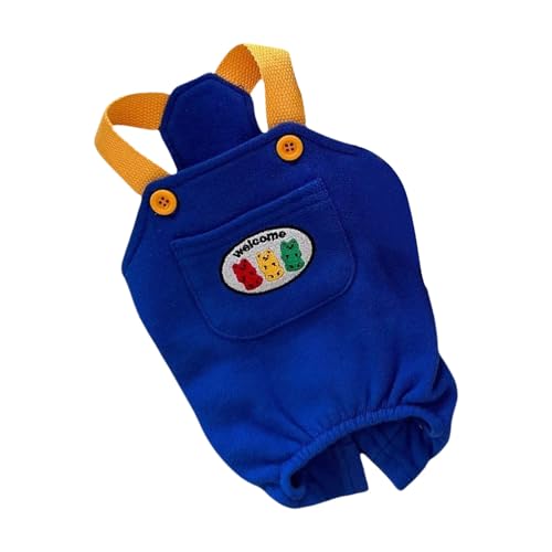 Hunde- und Katzen-Overall, modisch und leicht zu reinigen, Strapshose für Haustiere, Outdoor-Kleidung für kleine Rassen, Frühlingskleidung, Hosenträgerhose von Obotsnoi