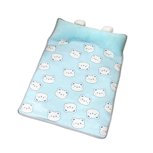 Kühlmatte für kleine Hunde und Katzen, weiches Eisseidengewebe, maschinenwaschbar, rutschfestes Design, Haustierbett für den Innenbereich Kühlmatte für kleine Hunde und Katzen, weiches Eisseidengewebe, maschinenwaschbar, rutschfestes Design, Haustierbett für den Innenbereich von Obotsnoi