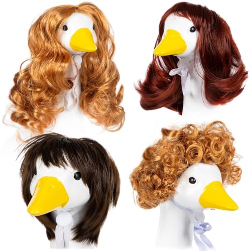 Lustiges Gänse-Kostüm-Zubehör für Haustiere, bequem, weiches Polyester, Party-Perücken-Set mit Materialien, Polyester, Haustier-Perücken, 4-teiliges Set Lustiges Gänse-Kostüm-Zubehör für Haustiere, bequem, weiches Polyester, Party-Perücken-Set mit Materialien, Polyester, Haustier-Perücken, 4-teiliges Set von Obotsnoi