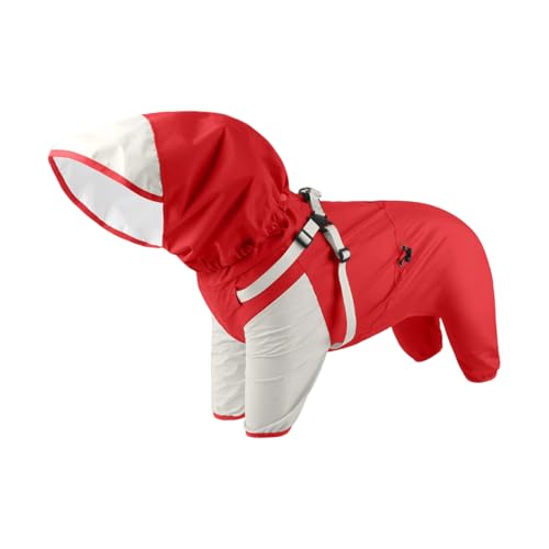 Wasserdichter Hunde-Regenmantel mit abnehmbaren Kapuzen, elastische Bündchen für kleine bis große Outdoor-Aktivitäten, Haustier-Spaziergänge, Outdoor-Regenbekleidung Wasserdichter Hunde-Regenmantel mit abnehmbaren Kapuzen, elastische Bündchen für kleine bis große Outdoor-Aktivitäten, Haustier-Spaziergänge, Outdoor-Regenbekleidung von Obotsnoi