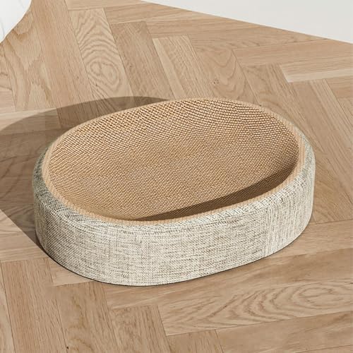 Kratzpappe Für Katzen, Katzenbett Sisal Oval, Katzen Kratzbrett, Kratzsofa Lounge, 2 In 1 Katzenkratzschale, Für Katze Zum Kratzen Und Ausruhen Kratzpappe Für Katzen, Katzenbett Sisal Oval, Katzen Kratzbrett, Kratzsofa Lounge, 2 In 1 Katzenkratzschale, Für Katze Zum Kratzen Und Ausruhen von Ocastuted