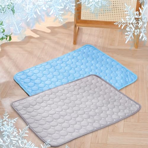 Ocastuted 2 Stück Kühlmatte für Hunde, atmungsaktiv, kühlendes Bett, Katzendecke, selbstkühlendes Pad für Hunde und Katzen, waschbare Eisseide, Haustierkühlmatte, für den Außenbereich, kühlende Ocastuted 2 Stück Kühlmatte für Hunde, atmungsaktiv, kühlendes Bett, Katzendecke, selbstkühlendes Pad für Hunde und Katzen, waschbare Eisseide, Haustierkühlmatte, für den Außenbereich, kühlende von Ocastuted