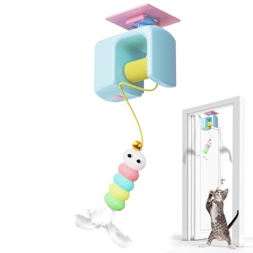 Ocastuted Automatisches Katzenspielzeug - Haustier Trainingsspielzeug - Aufhängbares Interaktives Katzenspiel Für Jagdsimulation Bewegung Boden Spiel Wohnung Kitten Trainieren Ocastuted Automatisches Katzenspielzeug - Haustier Trainingsspielzeug - Aufhängbares Interaktives Katzenspiel Für Jagdsimulation Bewegung Boden Spiel Wohnung Kitten Trainieren von Ocastuted