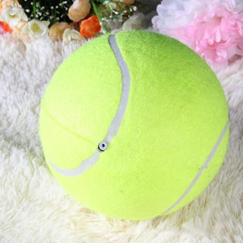 Ocastuted Große Tennisbälle für Hunde, riesiger aufblasbarer Tennisball, Haustier-Spielplatz-Ball Spielzeug, aufblasbares Hunde-Kauspielzeug, für Kinder Erwachsene Hunde Haustiere im Freien von Ocastuted