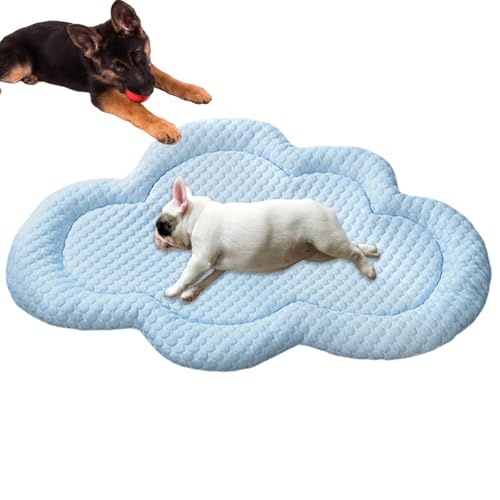 Ocastuted Haustierkühlmatte, Kühlhundbett, Ice PAD süße Hundekühlung Wolkenform Matte, Schlafende Zwingermatratze tragbar weich für kleine mittlere Welpen für Innen im Freien Ocastuted Haustierkühlmatte, Kühlhundbett, Ice PAD süße Hundekühlung Wolkenform Matte, Schlafende Zwingermatratze tragbar weich für kleine mittlere Welpen für Innen im Freien von Ocastuted