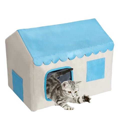 Ocastuted Hundehütte Kühlung - Feral Katzenhaus - Isolierte geschlossene Höhle für Kätzchen im Freien Hintertür Balkon Rasen Garten Terrasse Indoor Alle Jahreszeiten Ocastuted Hundehütte Kühlung - Feral Katzenhaus - Isolierte geschlossene Höhle für Kätzchen im Freien Hintertür Balkon Rasen Garten Terrasse Indoor Alle Jahreszeiten von Ocastuted
