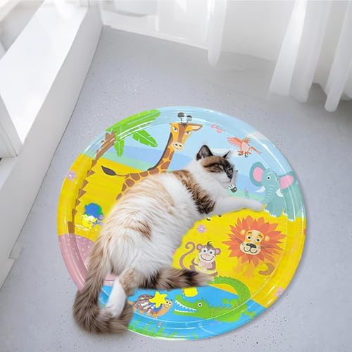 Ocastuted Katzen Wasserbett, Wasserbett Und Spielmatte Für Katzen, Aufblasbare Katzen Wasser Sensorische Spielmatte, Aufblasbare Sensorische Wassermatte, Sensorische Wasser Spielmatte Für Katze Ocastuted Katzen Wasserbett, Wasserbett Und Spielmatte Für Katzen, Aufblasbare Katzen Wasser Sensorische Spielmatte, Aufblasbare Sensorische Wassermatte, Sensorische Wasser Spielmatte Für Katze von Ocastuted
