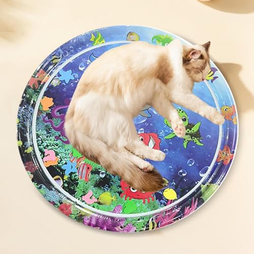 Ocastuted Katzen Wasserbett, Wasserbett Und Spielmatte Für Katzen, Aufblasbare Katzen Wasser Sensorische Spielmatte, Aufblasbare Sensorische Wassermatte, Sensorische Wasser Spielmatte Für Katze Ocastuted Katzen Wasserbett, Wasserbett Und Spielmatte Für Katzen, Aufblasbare Katzen Wasser Sensorische Spielmatte, Aufblasbare Sensorische Wassermatte, Sensorische Wasser Spielmatte Für Katze von Ocastuted