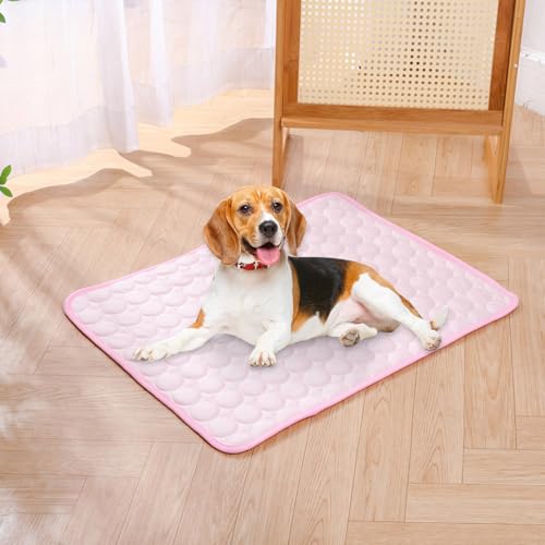 Ocastuted Kühlmatte Für Hunde, Kühlmatte Für Hunde Selbstkühlend, Pfotenfrost Matte Für Katzen Hund, Haustier Hund Katzeneis Ice Seidenkaltes Nistpolster, Kühldecke Katzen von Ocastuted
