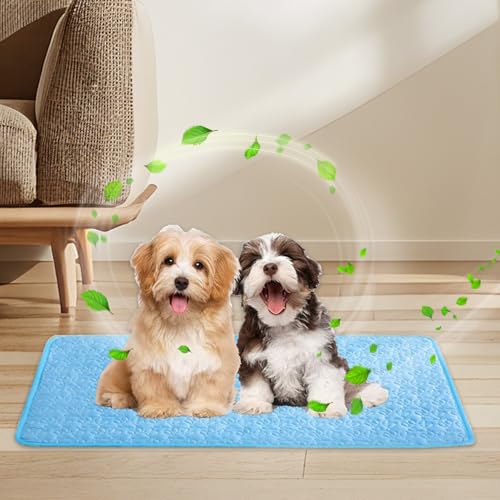Ocastuted Kühlmatte für Hunde, selbstkühlende Matte für Katzen, Wärmeentlastung Kühlbett, Hundekühlmatte groß, rutschfeste Haustierunterlage, für kleine, mittelgroße und große Hunde von Ocastuted