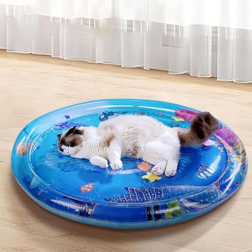Ocastuted Wassersensor Spielmatte Katzen, Sensorische Wassermatte Hund, Hund Und Katzen Wasserbett, Aufblasbare Babybauchzeit Wassermatte, Haustiergewässer Spielenmatte Mit Inflator Ocastuted Wassersensor Spielmatte Katzen, Sensorische Wassermatte Hund, Hund Und Katzen Wasserbett, Aufblasbare Babybauchzeit Wassermatte, Haustiergewässer Spielenmatte Mit Inflator von Ocastuted