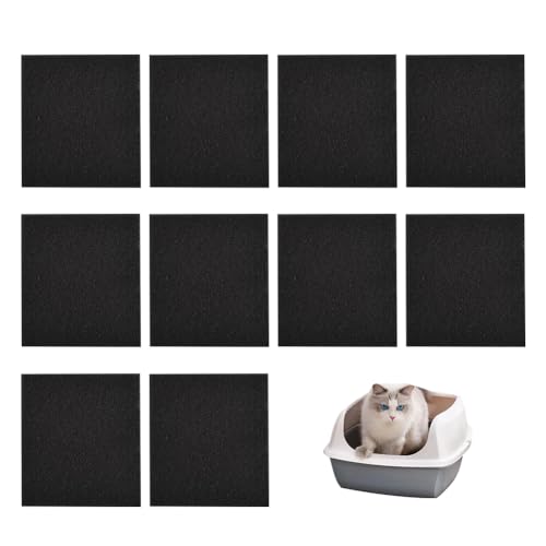 10er-Pack Aktivkohlefilter für Katzentoiletten, hochsaugfähige Katzentoilette, Aktivkohlefilterpad, Katzentoilettenbehälter, Küchenaktivkohlefilter zur Geruchskontrolle in der Katzentoilette 10er-Pack Aktivkohlefilter für Katzentoiletten, hochsaugfähige Katzentoilette, Aktivkohlefilterpad, Katzentoilettenbehälter, Küchenaktivkohlefilter zur Geruchskontrolle in der Katzentoilette von Occtingkind