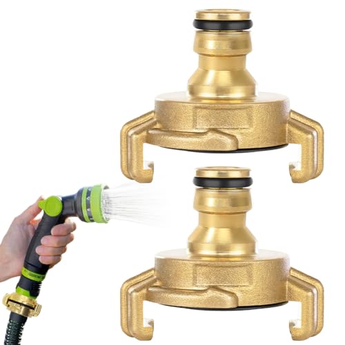 Messing Schnellkupplung 2 Stück, 1/2 Zoll Steckkupplung Klauenkupplung Adapter für Gartenschlauch, kompatibel mit Gardena & Geka System, Gartenschlauchverbinder, Gartenschlauch Schnellkupplungen Messing Schnellkupplung 2 Stück, 1/2 Zoll Steckkupplung Klauenkupplung Adapter für Gartenschlauch, kompatibel mit Gardena & Geka System, Gartenschlauchverbinder, Gartenschlauch Schnellkupplungen von Occzin